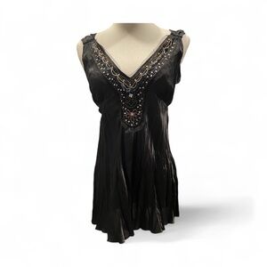 Y2K FANG Beaded Tie Back Top Size Large